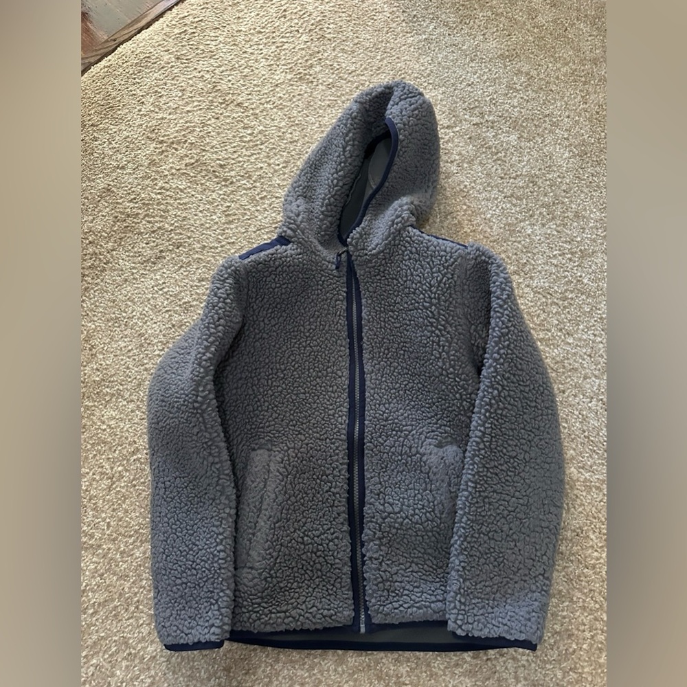 Hanna Andersson Gray Fleece Kids Jacket